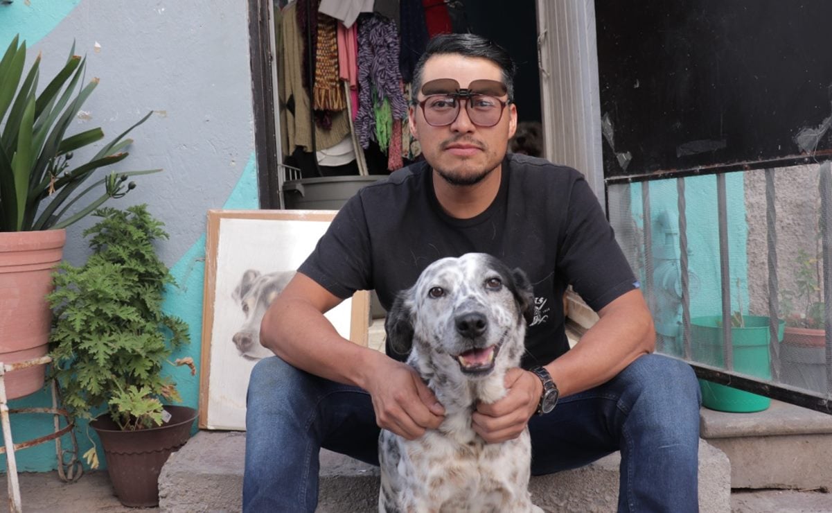 Artista transforma sus dibujos en ayuda para perros abandonados en SLP 