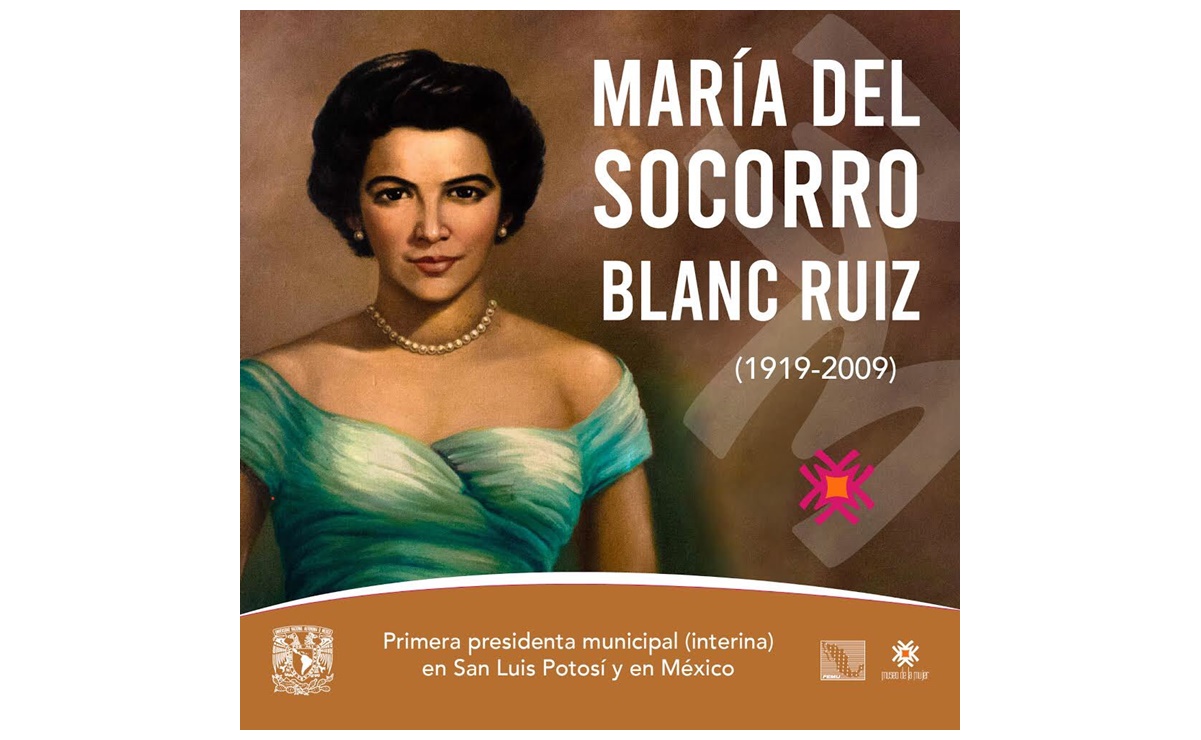 Ella fue María del Socorro Blanc, la primera alcaldesa interina en San Luis Potosí y en México