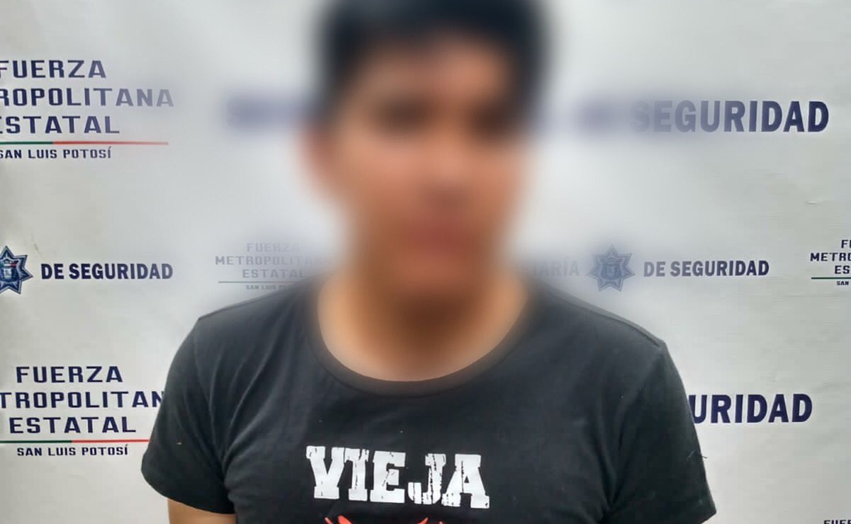 Fernando, considerado objetivo criminal, fue detenido en capital de SLP; tiene 18 años