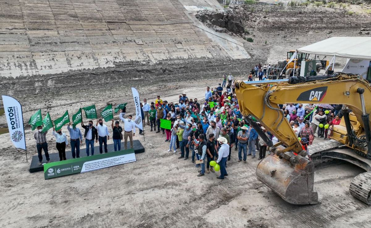 Invertirán 72 mdp en rehabilitación de presa El Peaje; resolverá desabasto de agua en zona metropolitana de SLP 